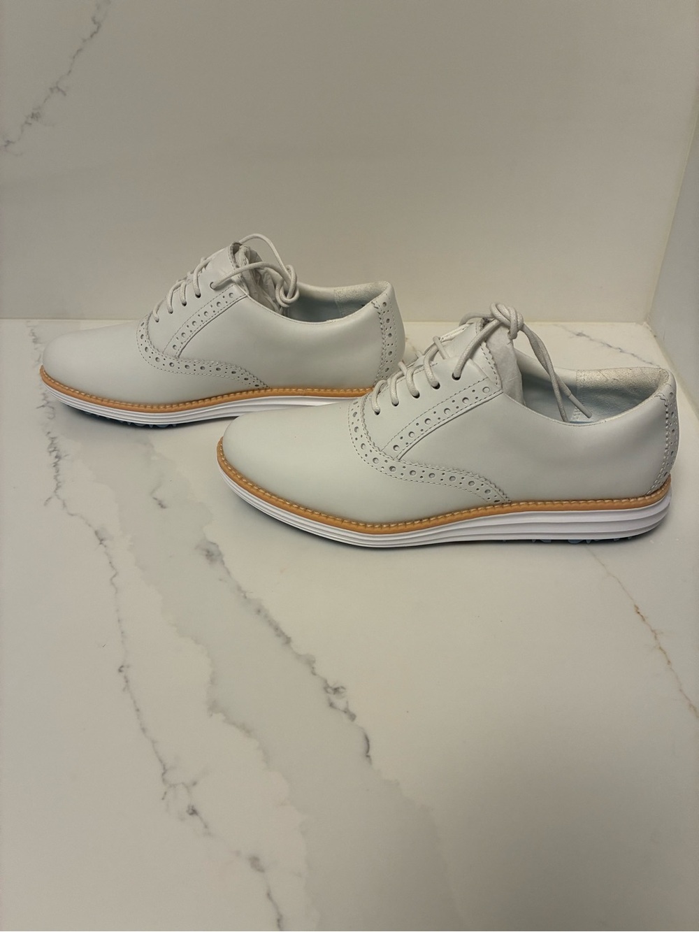 Cole Haan OriginalGrand Womens Waterproof Leather Golf Oxford Lace-Up Brogue